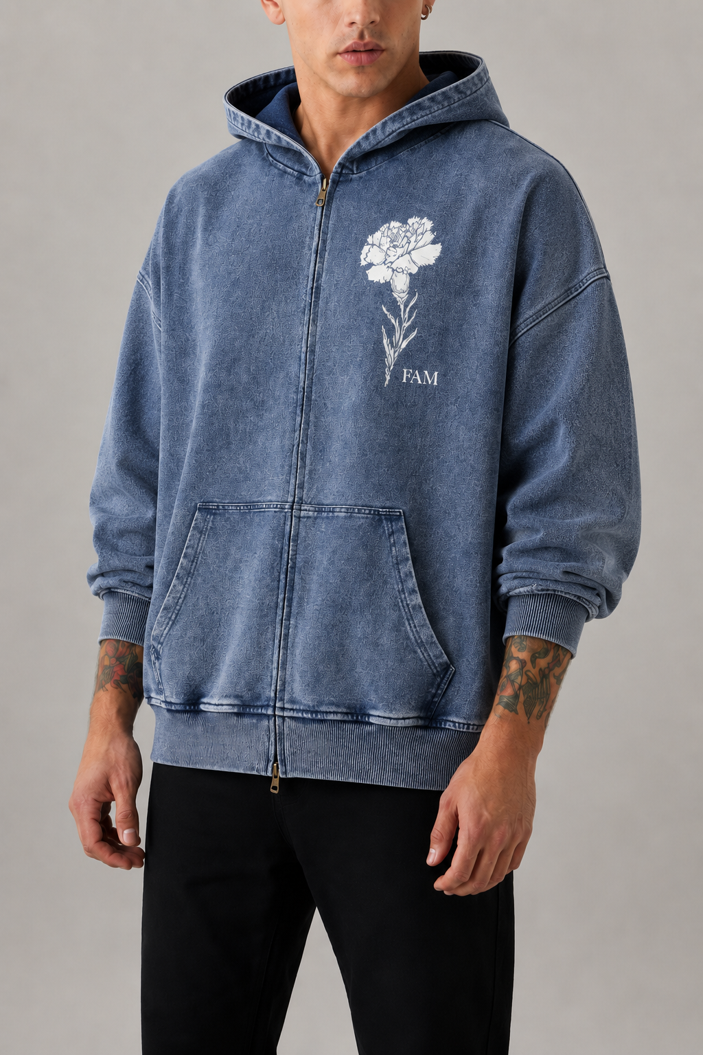 Sola Cristo (ES) | Oversized Zip-Up Hoodie